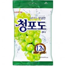 Lotte Caramel with green grape flavor, 128 gr