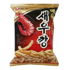 Nongshim Seukkang Meun spicy shrimp-flavored chips.